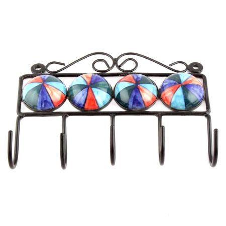 Multicolor Ceramic Tiles Hooks Online